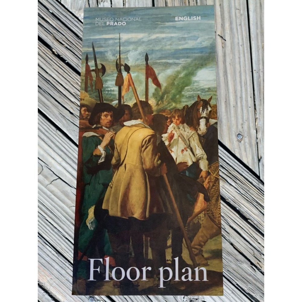 Prado Museum Madrid Spain brand new never used floor plan leaflet English qty 2